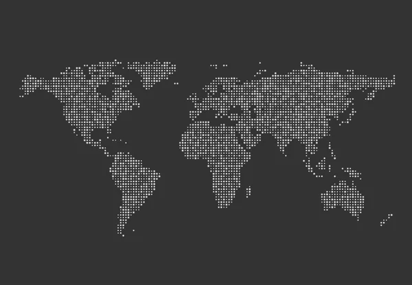 Resumen Mapa mundial de puntos. Ilustración vectorial . — Vector de stock