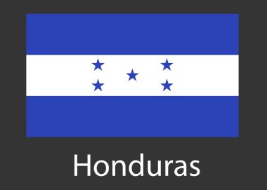 honduras bayrağı. vektör çizim.