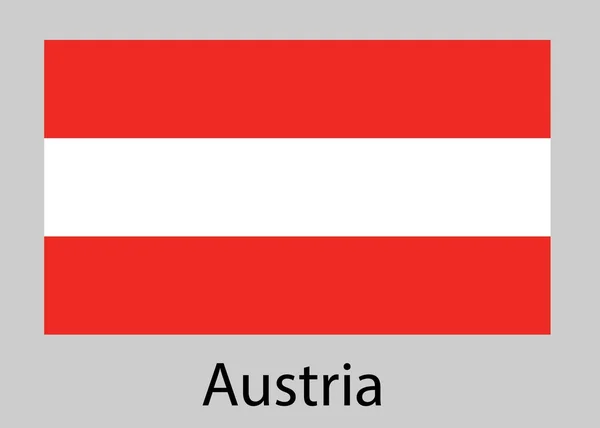 Bandera de Austria. Ilustración vectorial . — Vector de stock