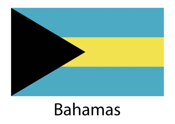 Σημαία των Μπαχαμών. εικονογράφηση φορέας. — Διανυσματικό Αρχείο