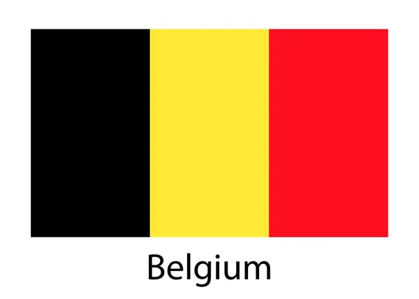 Bandiera del belgio. illustrazione vettoriale. — Vettoriale Stock