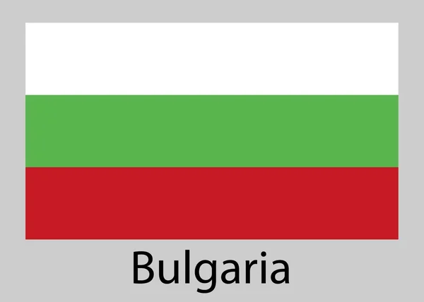 Flagge Bulgariens. Vektorillustration. — Stockvektor