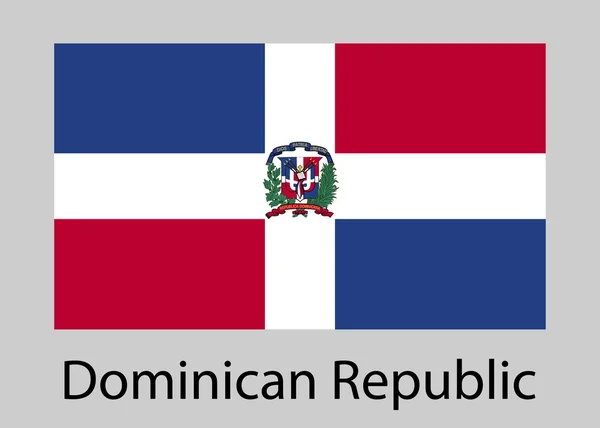 Bandera de Dominican. Ilustración vectorial . — Archivo Imágenes Vectoriales