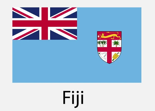 Bandera de fiji. Ilustración vectorial . — Vector de stock