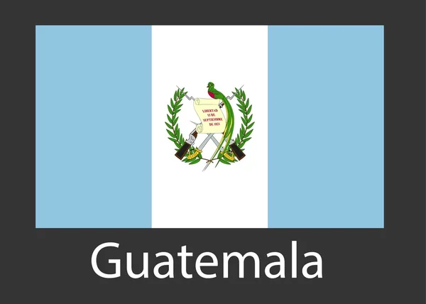 Drapeau du Guatemala. Illustration vectorielle . — Image vectorielle