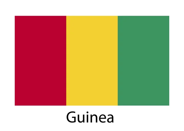 Bandera de Guinea. Ilustración vectorial . — Vector de stock