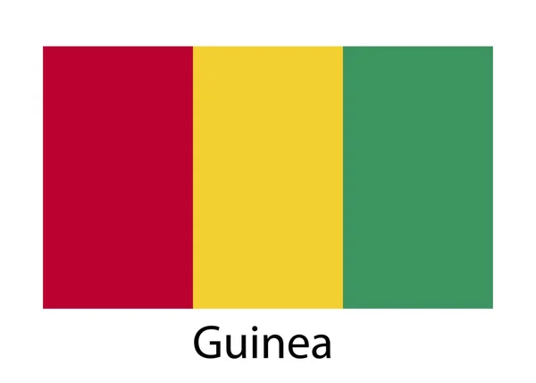 Flagge von Guinea. Vektorillustration. — Stockvektor