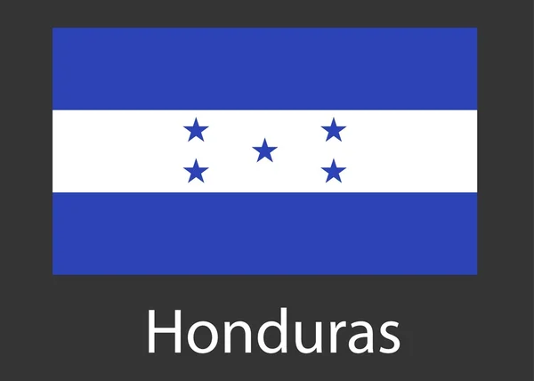 Bandeira de Honduras. Ilustração vetorial . —  Vetores de Stock