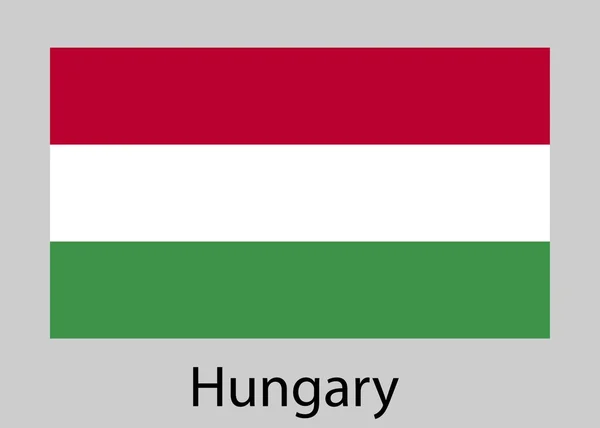匈牙利的旗帜。矢量图. — 图库矢量图片