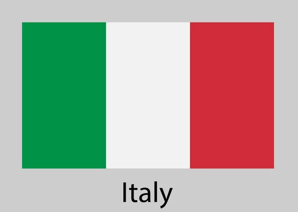 Flagge Italiens. Vektorillustration. — Stockvektor