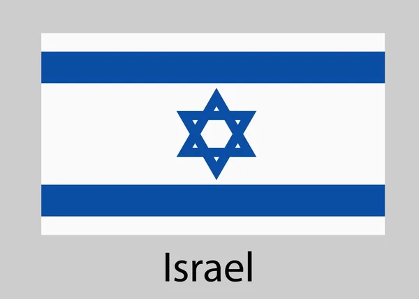 Flaga Izraela. Ilustracja wektorowa. — Wektor stockowy