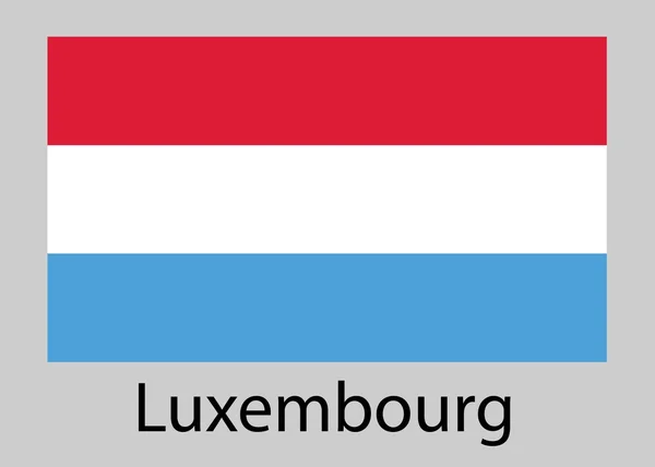 Lucemburská vlajka. vektorové ilustrace. — Stock vektor