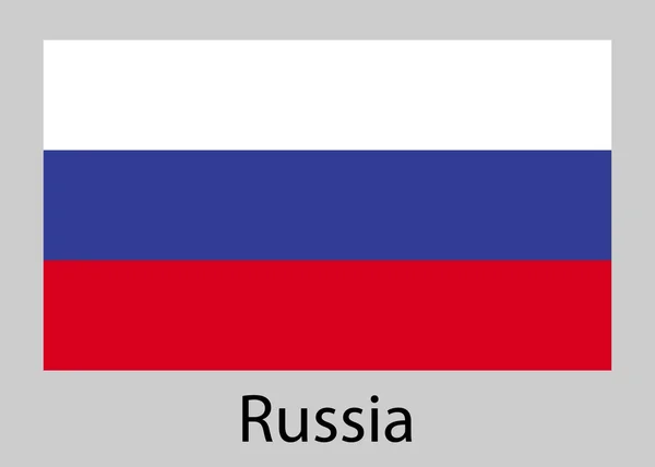 Flagge Russlands. Vektorillustration. — Stockvektor