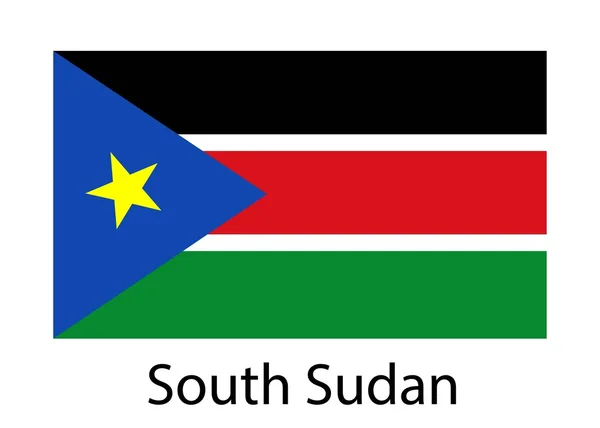 Σημαία του νότιου Σουδάν. εικονογράφηση φορέας南苏丹国旗。矢量图. — Διανυσματικό Αρχείο