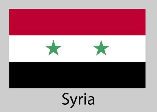 Vlag van Syrië. vectorillustratie. — Stockvector