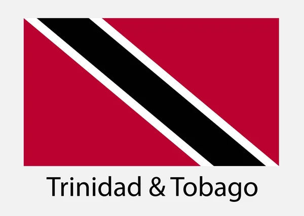 Флаг Тринидада. Векторная иллюстрация . — стоковый вектор