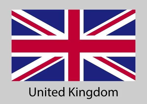 Σημαία του Ηνωμένου Βασιλείου. Εικονογράφηση διάνυσμα. — Διανυσματικό Αρχείο