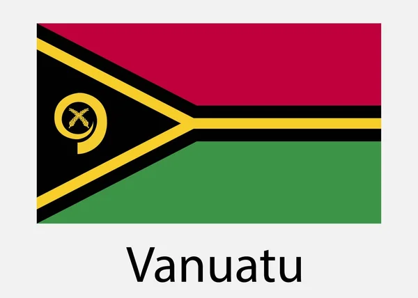 Vlajka Vanuatu. Vektorové ilustrace. — Stockový vektor