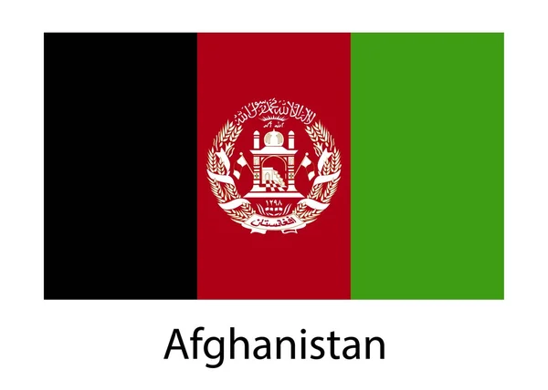 Flagge Afghanistans. Vektorillustration. — Stockvektor