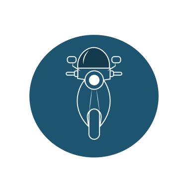 Motosiklet beyaz simgesi