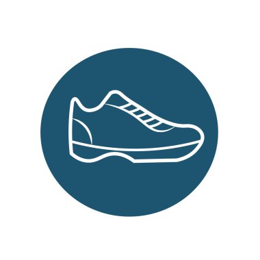 Spor ayakkabı beyaz simgesi