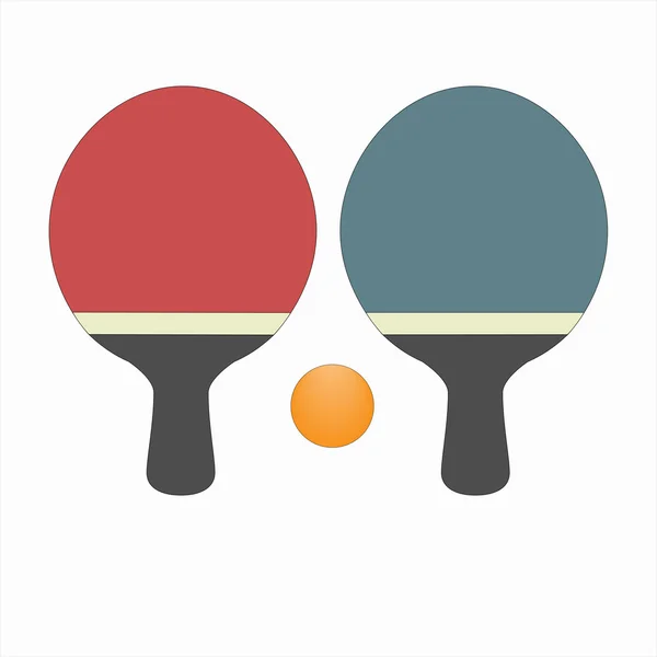 Conjunto de ping pong — Vector de stock