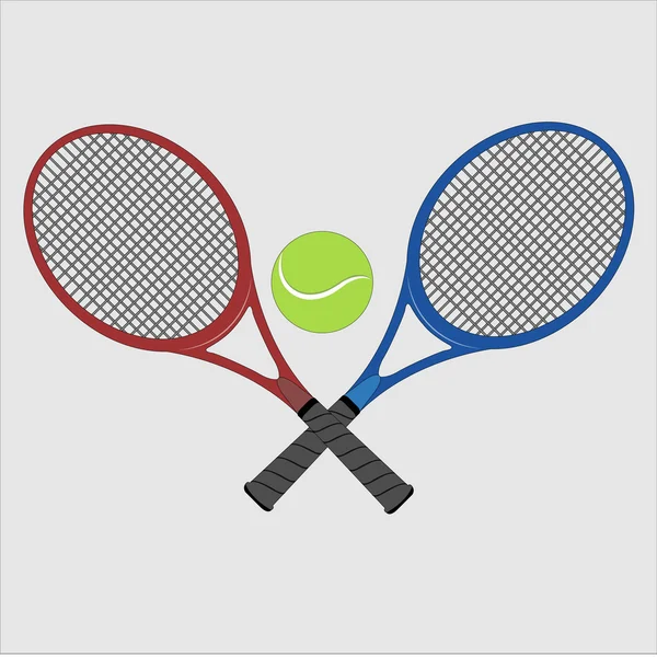 Tennis ange ikoner — Stock vektor
