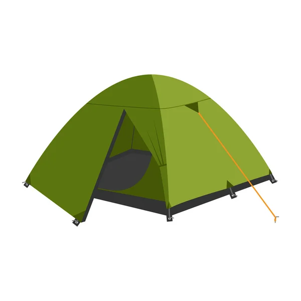 Tenda turística para viagens e camping — Vetor de Stock