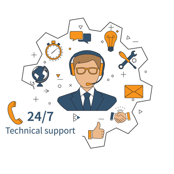 Обслуживание клиентов, техническое обслуживание
 