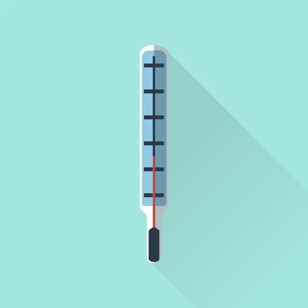Medizinisches Thermometer, Quecksilber — Stockvektor