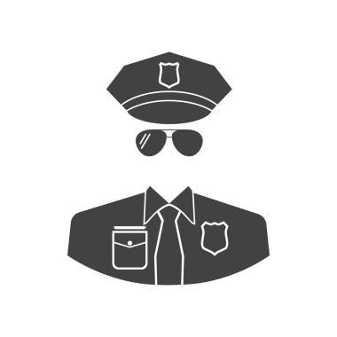 Polis simge vektör.