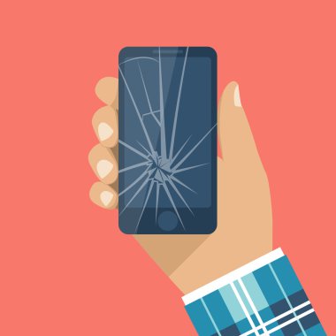 Kırık telefon, kırık ekran