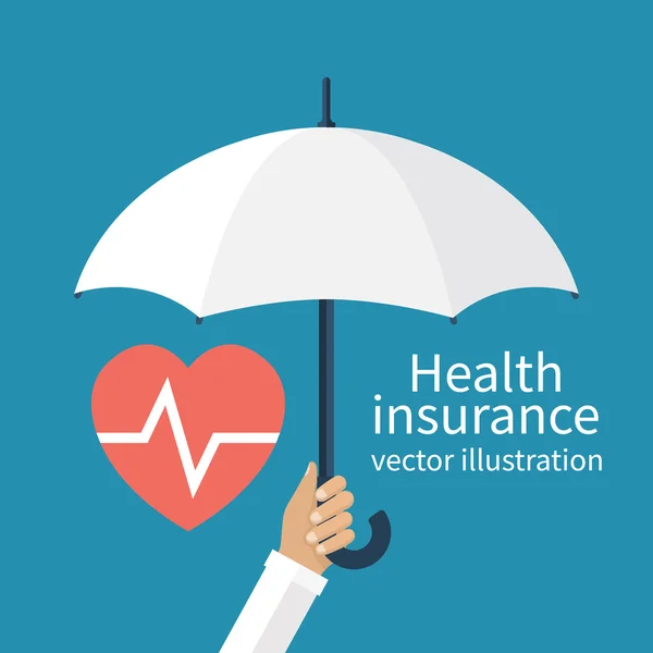 Conceito de seguro de saúde — Vetor de Stock