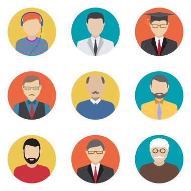 İnsanlar düz simgesi