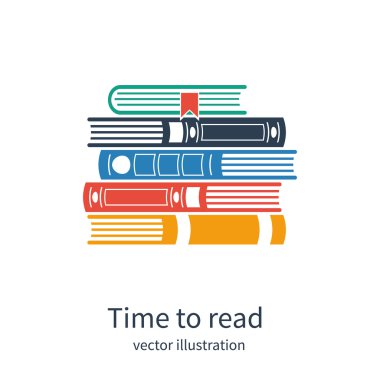 Kitap yığını.