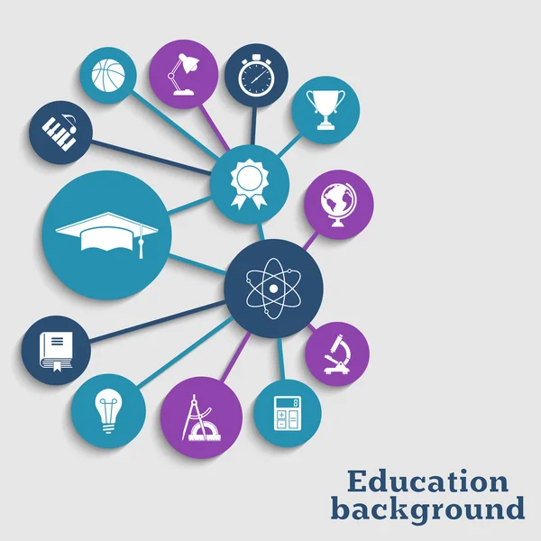 Onderwijs concept achtergrond — Stockvector