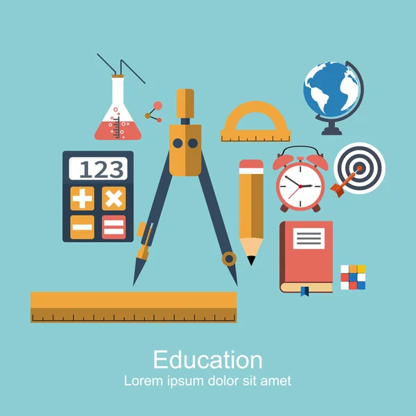 Educación y conocimiento — Vector de stock