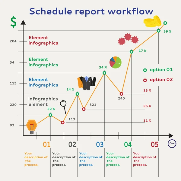 Infogr 04-gr — Stockvektor