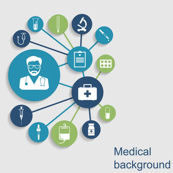 Contexte du concept médical — Image vectorielle