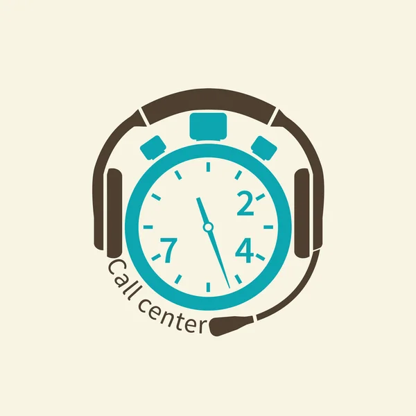 Call Center ikon. — Stock Vector