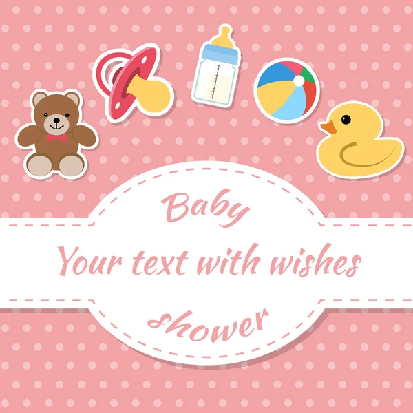 Baby shower vector — Stock Vector