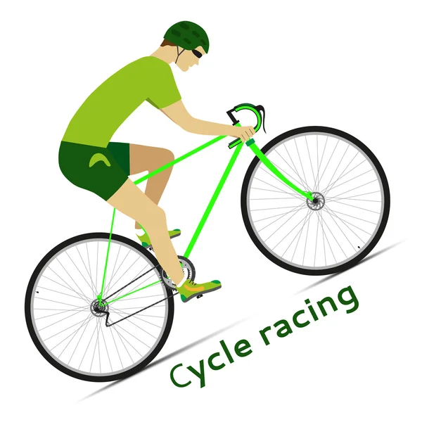 Snelheid race fiets — Stockvector