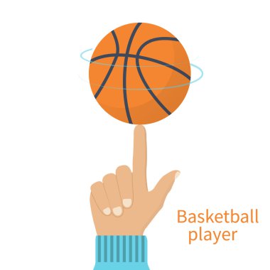 basketbol oyuncusu dönen topu 