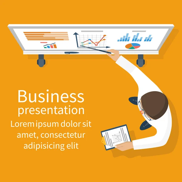 Business presentation vector — Stock Vector