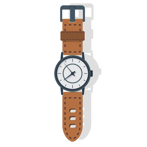 Pictogram van een hand horloge. — Stockvector