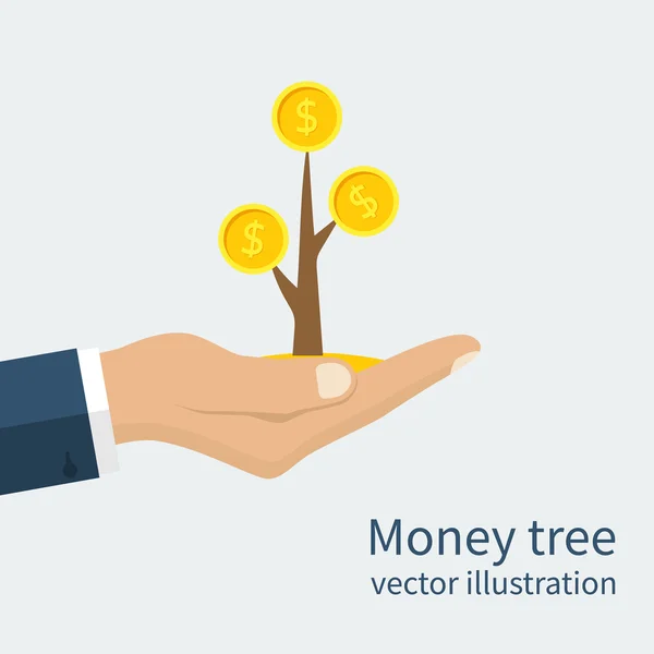 Hands holding money tree — Stock Illustration Hands holding money tree Royalty Free Stock Illustrations
