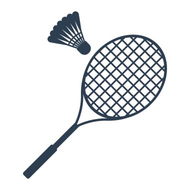 Icon badminton vector clipart