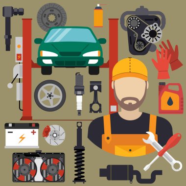  düz simgeler yedek parça