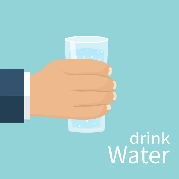 su içinde el ile cam