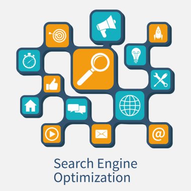 SEO kavramı vektör